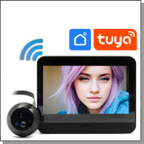 TUYA-WiFi видеоглазок для входной двери в виде обычного «iHome 6B-TW» TUYA-WiFi видеоглазок для входной двери в виде обычного «iHome 6B-TW»